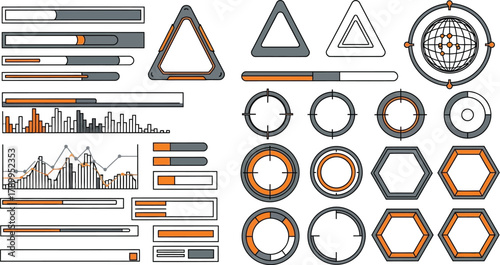 Dynamic infographic elements for dashboards and data visualization