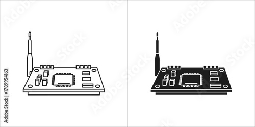 Circuit board with antenna and wifi signal