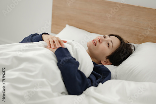 眠れない女性
