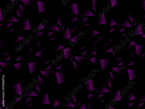 Background with abstract forged carbon fiber vector pattern with randomly arranged dark purple and black fragments, creating a modern and futuristic texture.	
