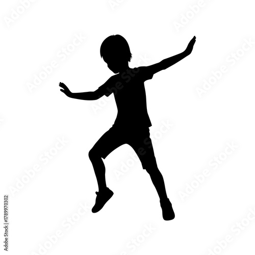 silhouette of a man jumping