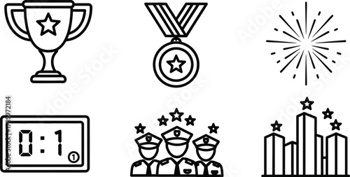 Celebrate the team's victory, success, and achievements with pride