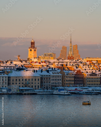 Photography view of the old town of Stockholm