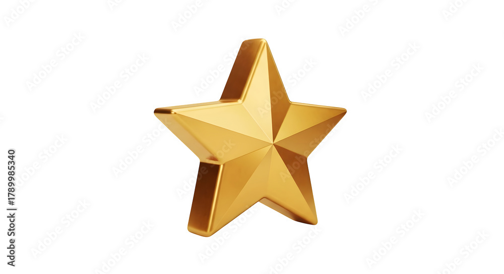 Obraz premium Golden star award