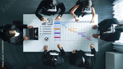 Foto A project management dashboard for business