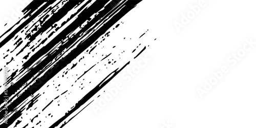 White background with grunge black tire tracks. modern