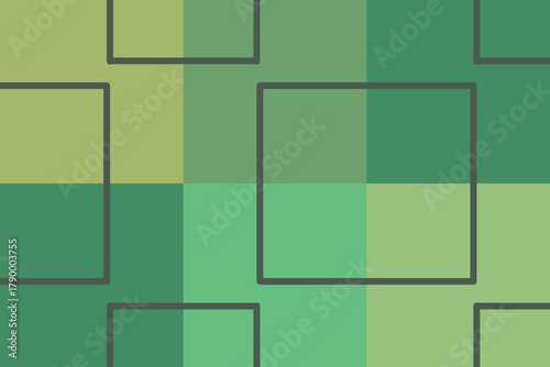 Muted abstract geometric checker tile in soft green palette — soothing decorative digital wallpaper (for decorative digital use only)