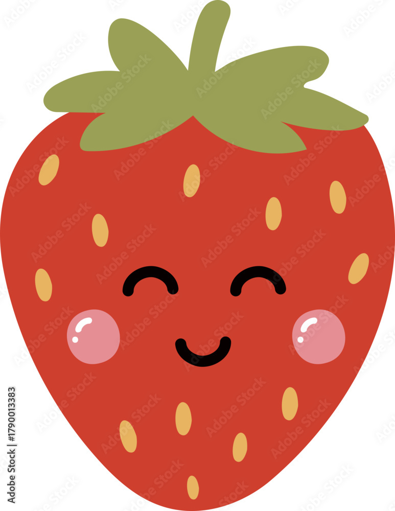 Obraz premium cute strawberry