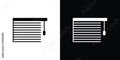Blinds icon design concepts. Clipart design set