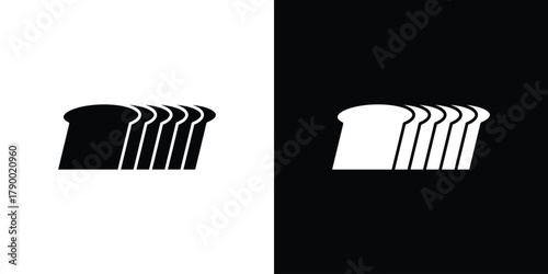 Bread loaf icon design concepts. Clipart design set