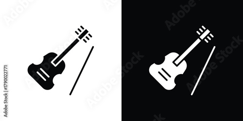 Cello icon design concepts. Clipart design set