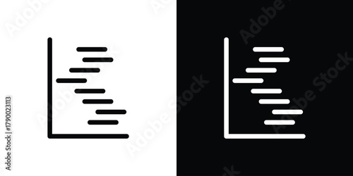 Chart gantt icon design concepts. Clipart design set