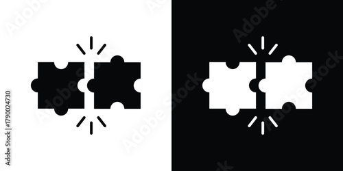 Compatibility icon design concepts. Clipart design set