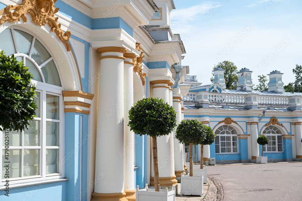 Fototapeta premium Catherine palace on a sunny summer day. Tsarskoye Selo (Pushkin), Russia
