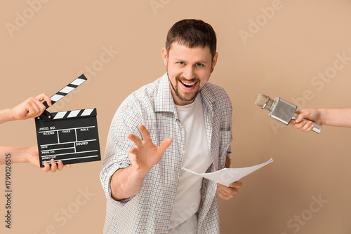 Male actor and female hands...
