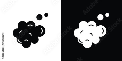 Foam icon design concepts. Clipart design set