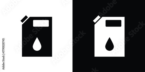 Fuel icon design concepts. Clipart design set