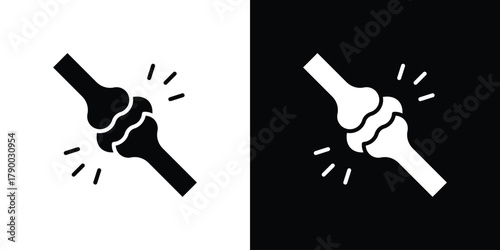 Joint icon design concepts. Clipart design set