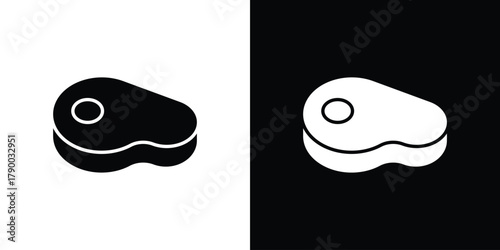 Meat icon design concepts. Clipart design set