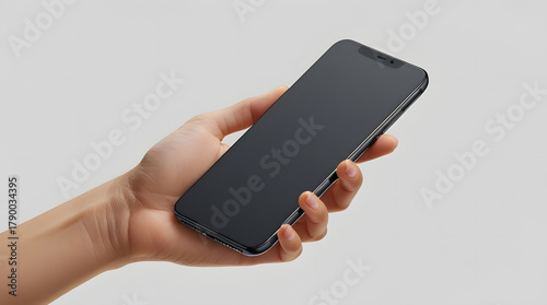 hand holding mobile phone