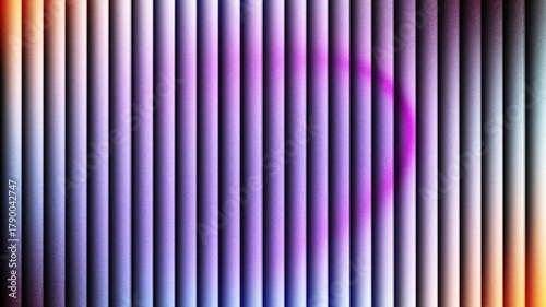 Smooth color transition across parallel vertical 3D elements.