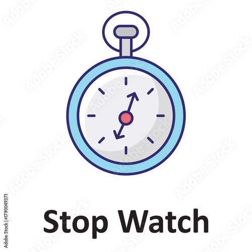 Stop watch Vector Icon which can easily modify or edit