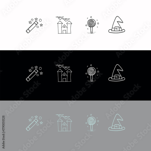 Wand, Castle, Lollipop, Hat