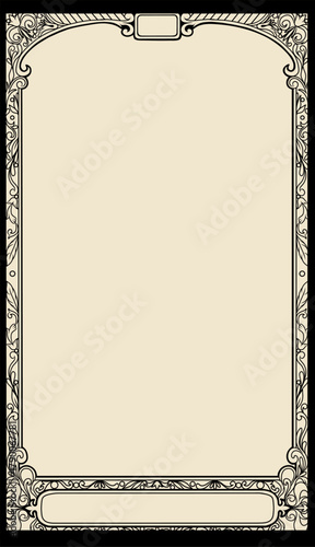 vintage vintage style deck of tarot cards. magical predictions of the future, mysterious characters.	