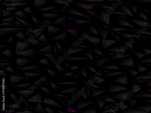 Background with abstract forged carbon fiber vector pattern with randomly arranged dark purple and black fragments, creating a modern and futuristic texture.