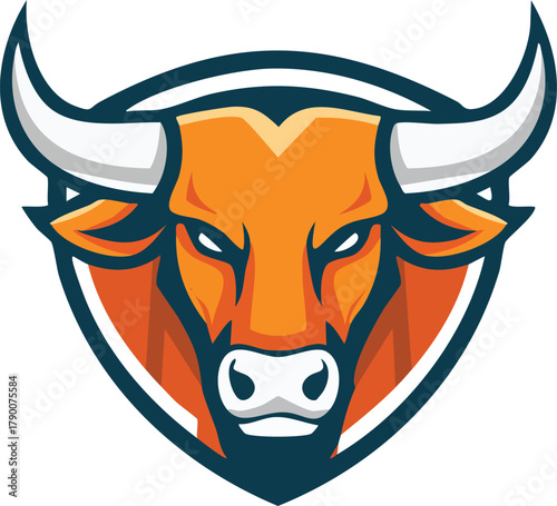 Bull Mascot Logo Vector