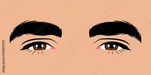 Close up of a beautiful man's eyes