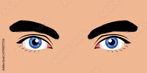 Close up of a beautiful man's eyes