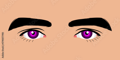 Close up of a beautiful man's eyes