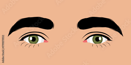 Close up of a beautiful man's eyes