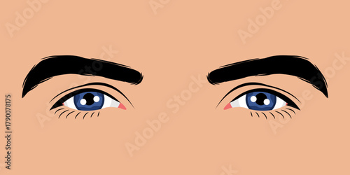 Close up of a beautiful man's eyes