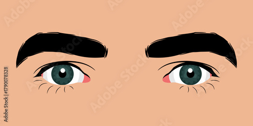 Close up of a beautiful man's eyes