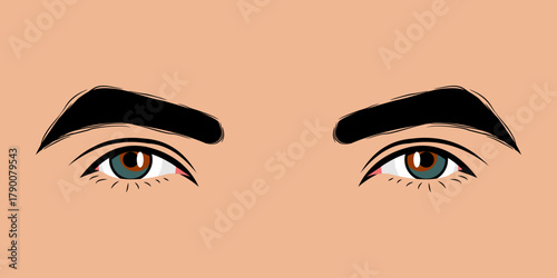 Close up of a beautiful man's eyes