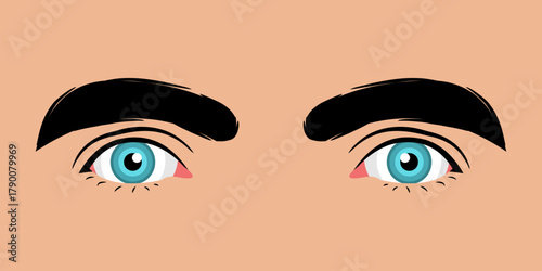 Close up of a beautiful man's eyes