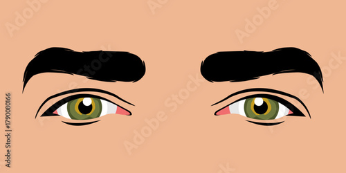 Close up of a beautiful man's eyes