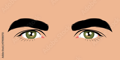 Close up of a beautiful man's eyes