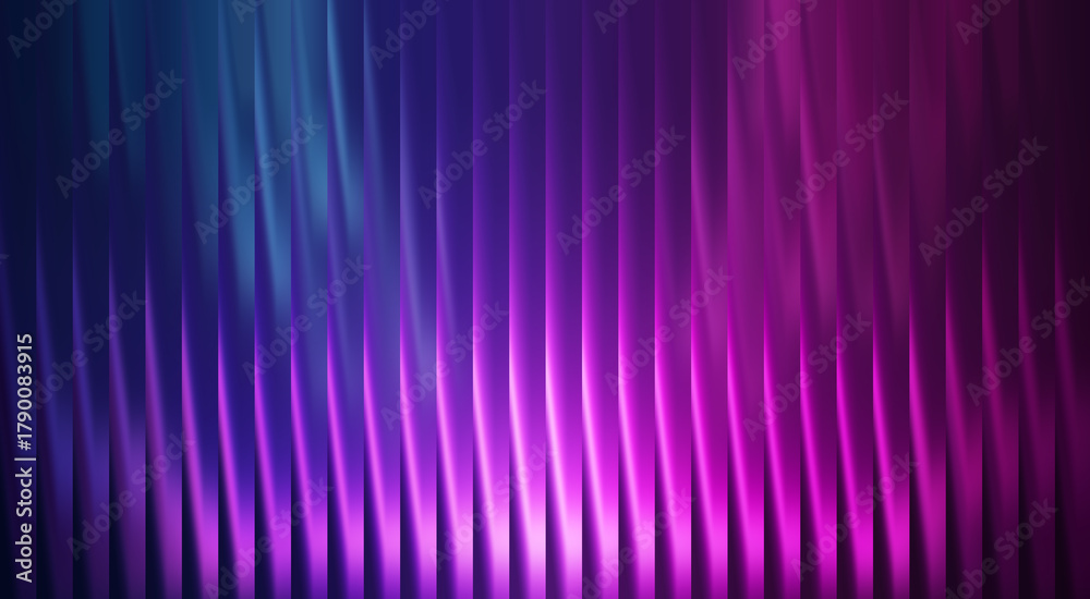 Fototapeta premium Abstract background with vibrant gradient lines in purple, blue, and pink creating a dynamic effect