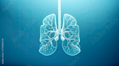 Looking inside Human respiration System A view of Lungs showing the intricate Branching Structure
