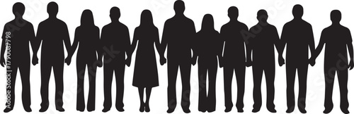 Diverse group of people holding hands celebrating international volunteer day unity and community