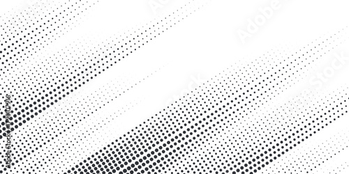 Grunge halftone gradient background. Faded grit noise texture. White and black sand wallpaper. Retro pixelated backdrop. Anime or manga style comic overlay. Vector graphic design textured template
