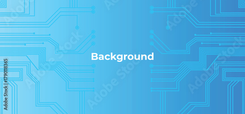 Futuristic Technology Background with Circuit Board Lines and Nodes in Light Blue Color Scheme Featuring Network Connection Pattern for Digital Theme Presentation
