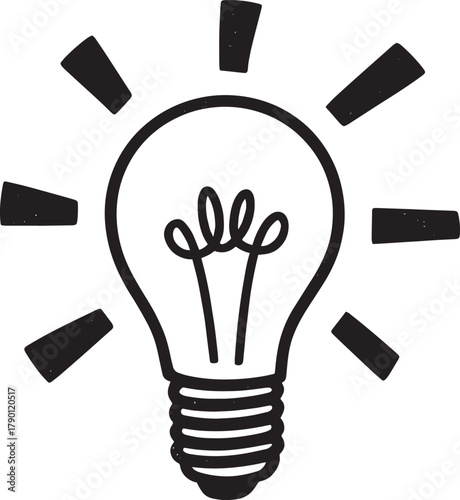 Lightbulb idea illustration