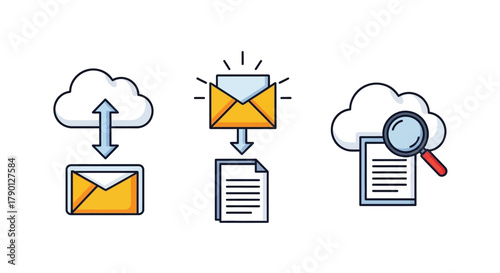 Cloud data transfer and email security with document inspection depicted