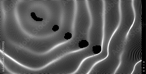 3D wavy background. Ripple effect. Spider web torn. Hole texture. Grid. Vector for brochure, poster, cover, card, presentation, flyer or banner.