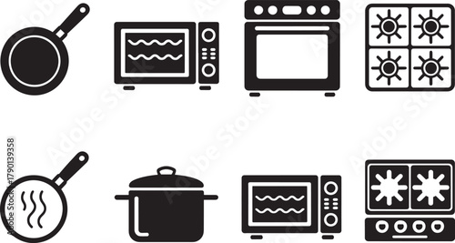 Cooking icon set