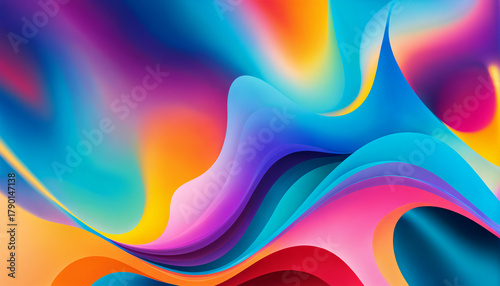 colorful abstract layers in...